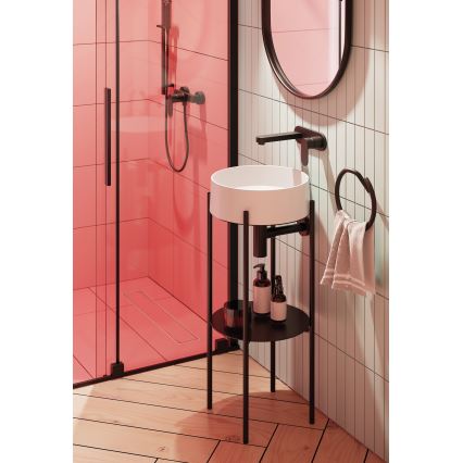 Deante BGA_N54L - Sisäänrakennettava pesuallashana ALPINIA, musta