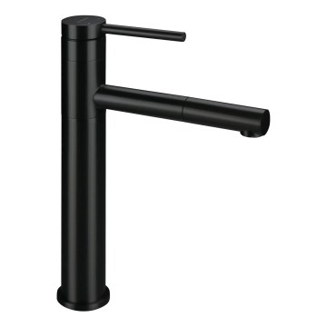 Deante BGE_N22K - Pesuallashana ulosvedettävällä suihkupäällä ORA 30,9 cm musta