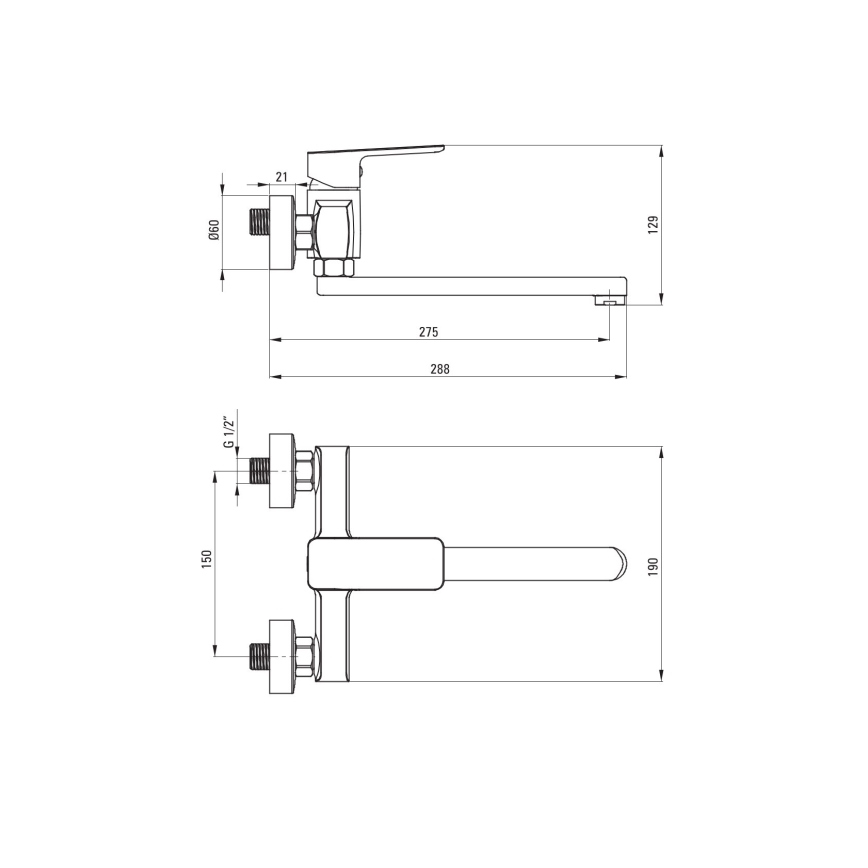 Deante BLO_080M - Keittiöhana MARO, kiiltävä kromi