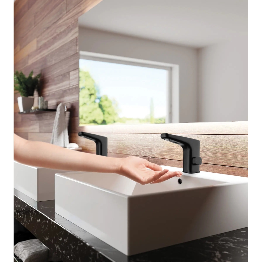 Deante BQH_N29V - Kosketukseton pesuallashana lämpötilansäädöllä HIACYNT 230/6V musta