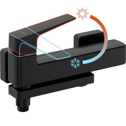 Deante BQL_N12M - Taittuva BLUR-ammehana, musta