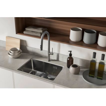 Deante BQO_D72M - Tiskihana ulosvedettävällä ruiskulla OLFATO titaani