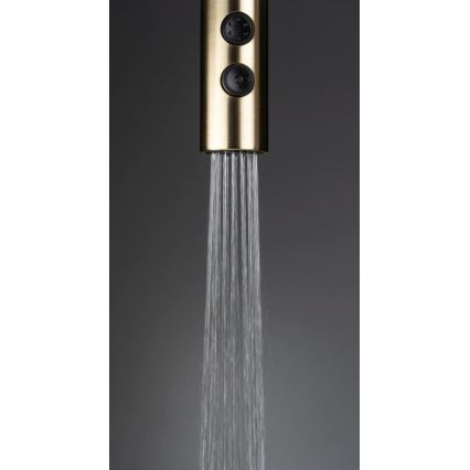 Deante BQO_R72M - Tiskihana ulosvedettävällä ruiskulla OLFATO harjattu kulta