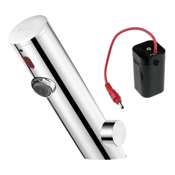 Deante BQR_P29R - Kosketukseton pesuallashana lämpötilansäädöllä SENSE 4xAA kiillotettu teräs