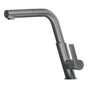 Deante BQS_D73M - Keittiöhana ulosvedettävällä suihkupäällä SILIA, titaani