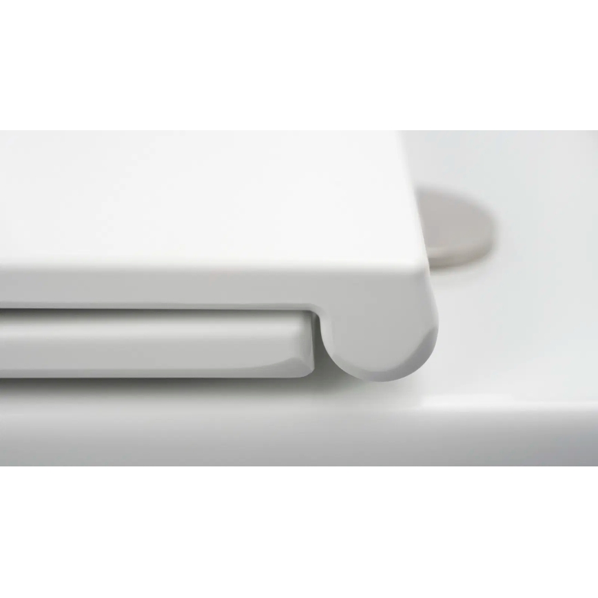 Deante CDJD6RPS - Lattiakiinnitteinen WC-istuin JASMIN, keraaminen/valkoinen, istuinkansi mukana