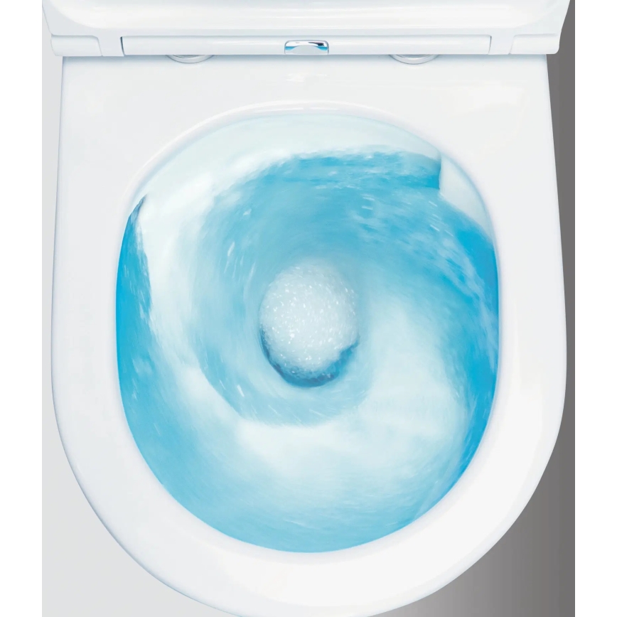 Deante CDJD6RPS - Lattiakiinnitteinen WC-istuin JASMIN, keraaminen/valkoinen, istuinkansi mukana