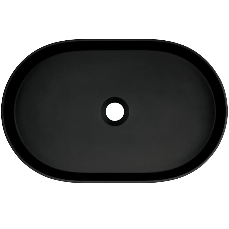 Deante CQS_NU6S - SILIA 35x55 cm tasoon asennettava pesuallas, graniitti/musta