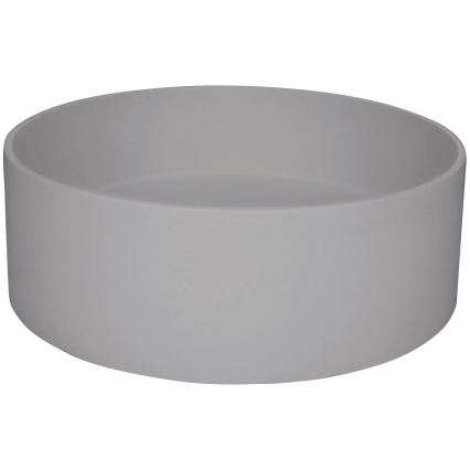 Deante CQS_SU4S - SILIA tason päälle asennettava pesuallas, halkaisija 36 cm, graniittikomposiitti/metallinhohtoinen harmaa