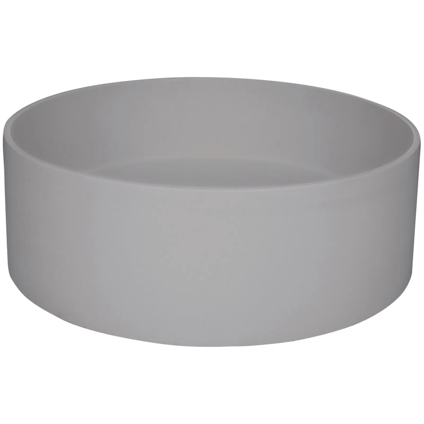 Deante CQS_SU4S - SILIA tason päälle asennettava pesuallas, halkaisija 36 cm, graniittikomposiitti/metallinhohtoinen harmaa