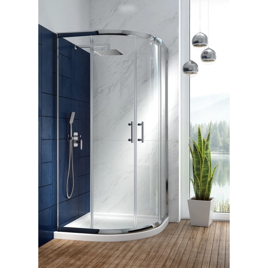 Deante NAC_09LP - ALPINIA-suihkusetti sisäänrakennetulla hanalla, kiiltävä kromi