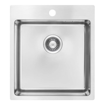 Deante ZPO_010A - Keittiön pesuallas OLFATO 50,5x45 cm harjattu teräs