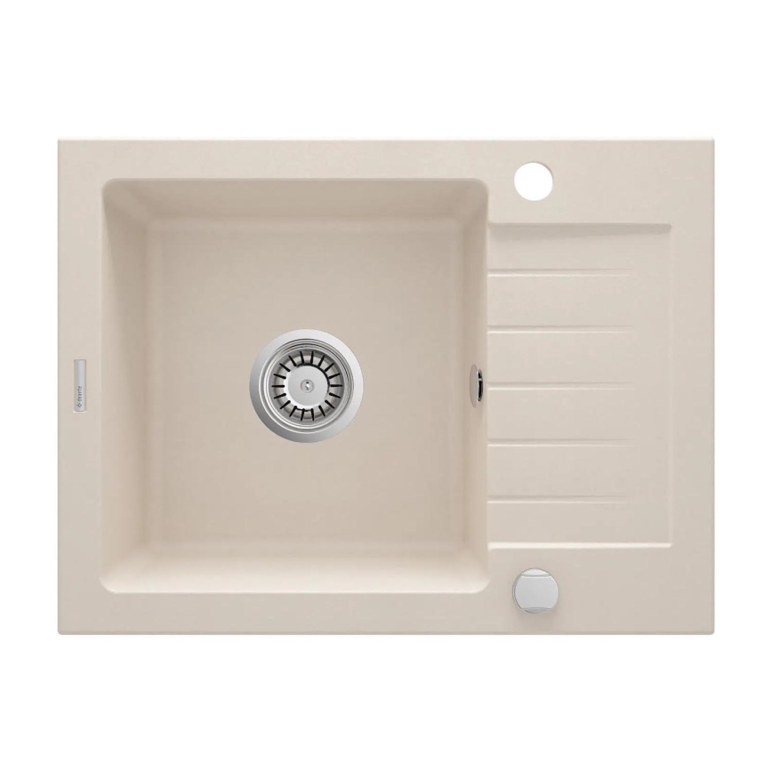 Deante ZQZ_511A - ZORBA-keittiöallas 58x44 cm graniitti/beige