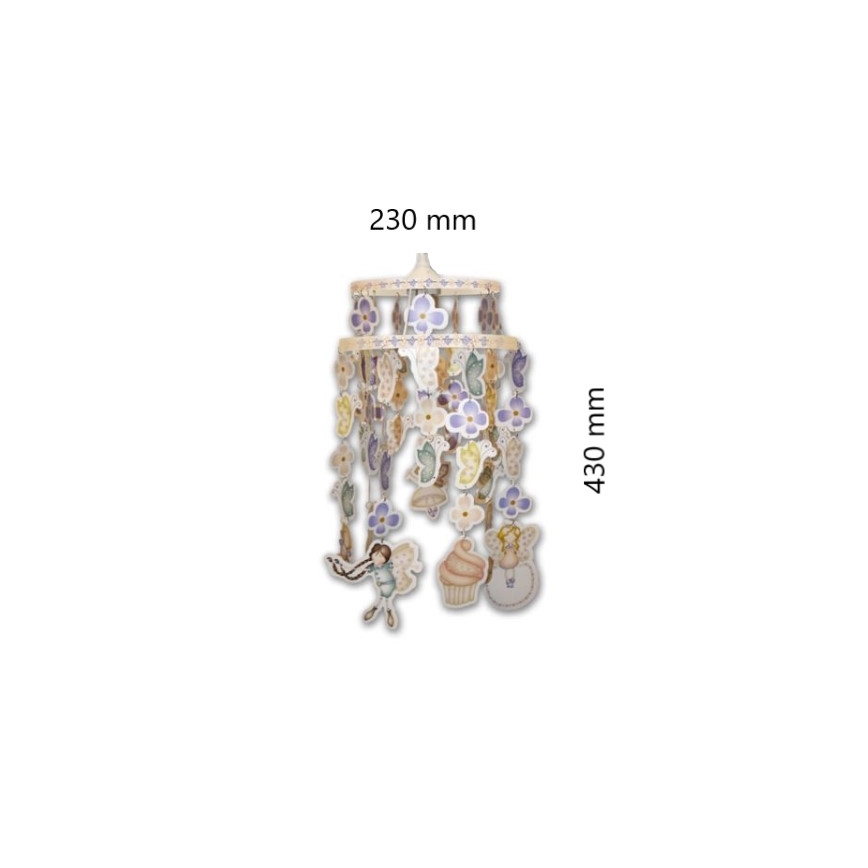 Decofun 70-114 - Lasten varjostin HEIRLOOM E27 lasten kattovalaisimeen 430x230 mm