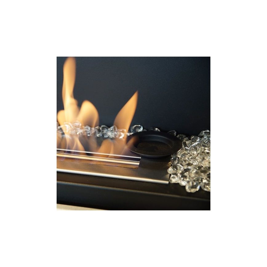 Kratki - Sisäänrakennettava BIO-takka 40x120 cm 3x1,1kW musta