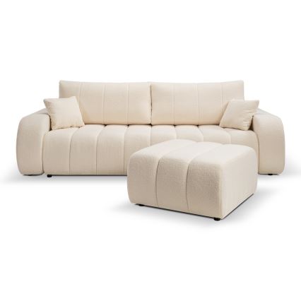 DESIO kolmen hengen vuodesohva, beige