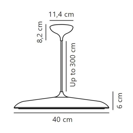DFTP by Nordlux - Himmennettävä LED-kattokruunu johdossa ARTIST LED/24W/230V halkaisija 40 cm kupari