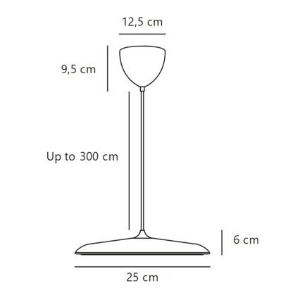 DFTP by Nordlux - himmennettävä LED-kattokruunu vaijerilla ARTIST LED/14W/230V 3000K