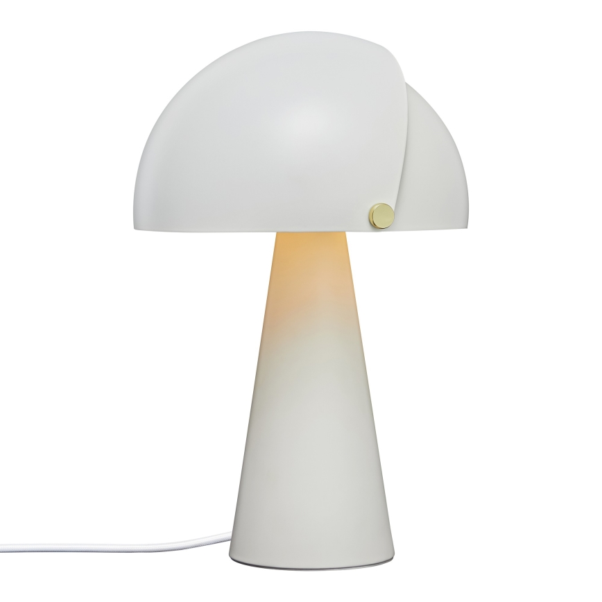 DFTP by Nordlux - Pöytävalaisin säädettävällä lampunvarjostimella ALIGN 1xE27/25W/230V valkoinen