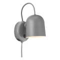 DFTP by Nordlux - Seinäspotti USB-portilla ANGLE 1xGU10/25W/230V harmaa