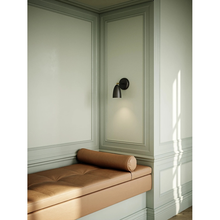 DFTP by Nordlux - Seinävalaisin NEXUS 1xGU10/6W/230V musta