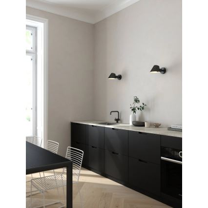 DFTP by Nordlux - Seinävalaisin STAY 1xE27/60W/230V musta