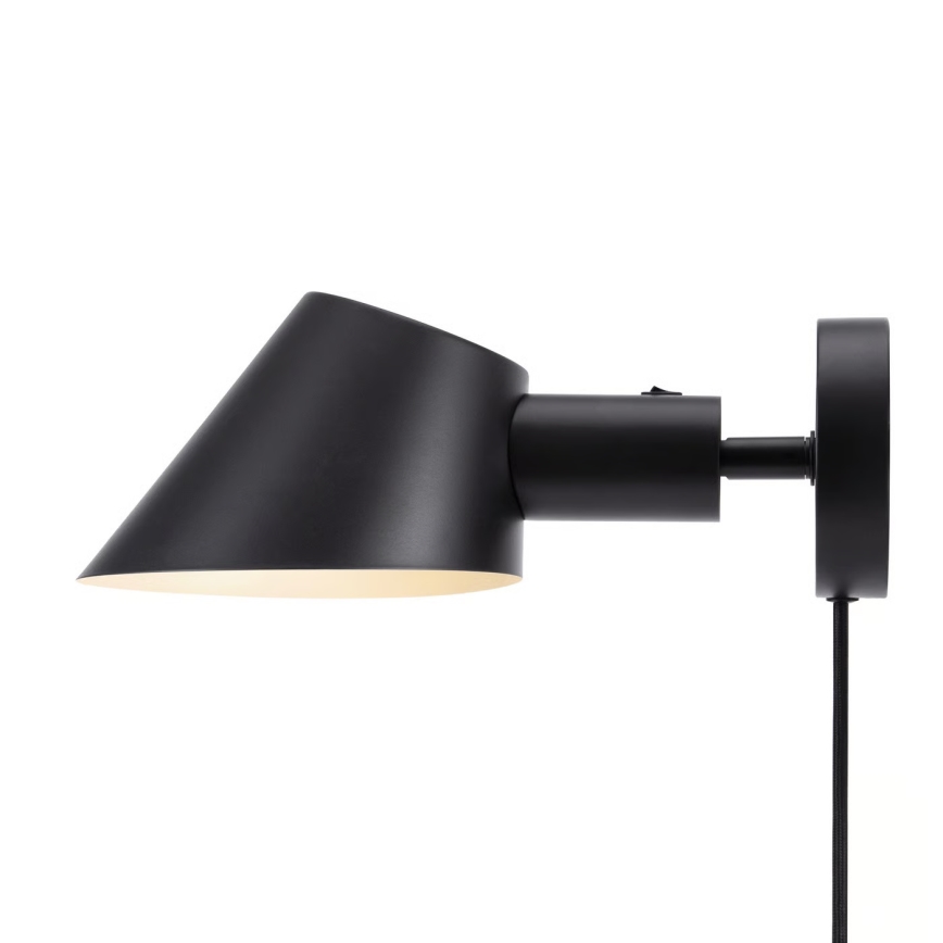 DFTP by Nordlux - Seinävalaisin STAY 1xE27/60W/230V musta