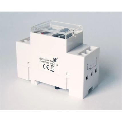 Digitaalinen kytkinkello DIN-kiskolle 3680W/230V