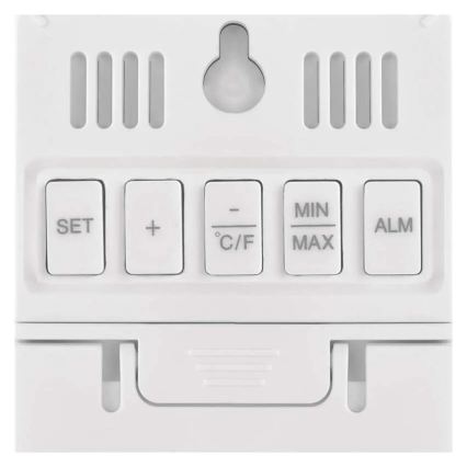 Digitaalinen lämpö- ja kosteusmittari, 2 × AAA-paristoa, valkoinen