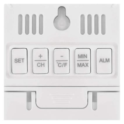 Digitaalinen lämpö- ja kosteusmittari 2xAAA valkoinen