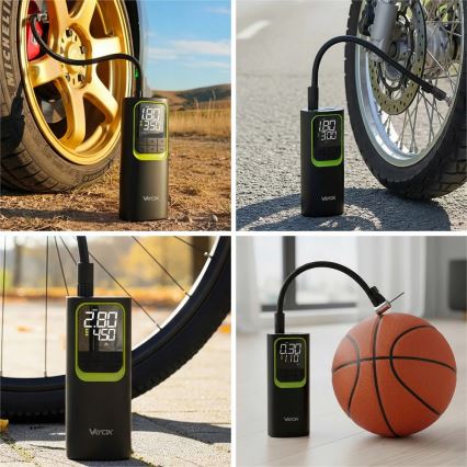 Digitaalinen taskukompressori 5 V 8000 mAh, musta