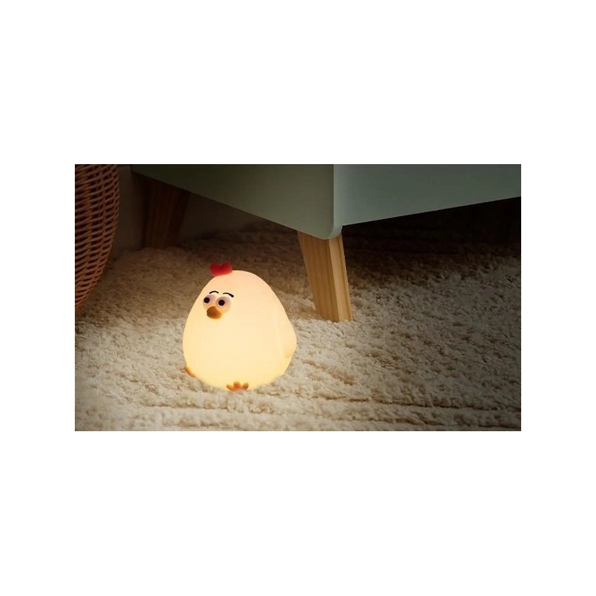 LED-himmennettävä ladattava lasten yövalo LED/1W/5V 3000K 800 mAh tipu