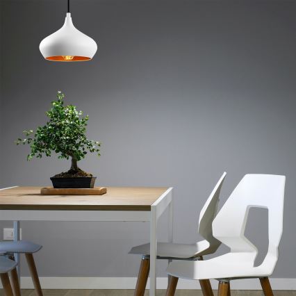 DODO-riippuvalaisin johdolla 1xE27/40W/230V valkoinen