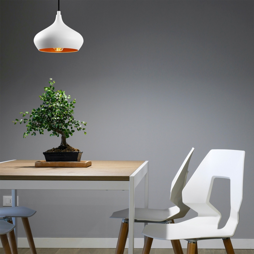 DODO-riippuvalaisin johdolla 1xE27/40W/230V valkoinen