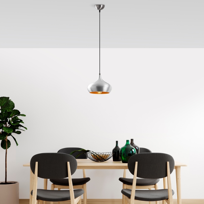 DODO-riippuvalaisin vaijerilla 1xE27/40W/230V mattakromi