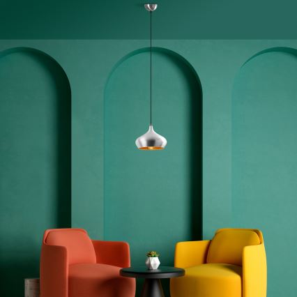 DODO-riippuvalaisin vaijerilla 1xE27/40W/230V mattakromi