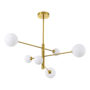 DORADO-varrellinen kattokruunu 6xG9/40W/230V, kultainen