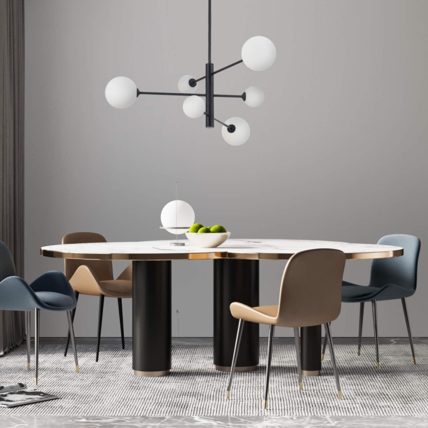 DORADO varrellinen kattokruunu 6xG9/40W/230V musta