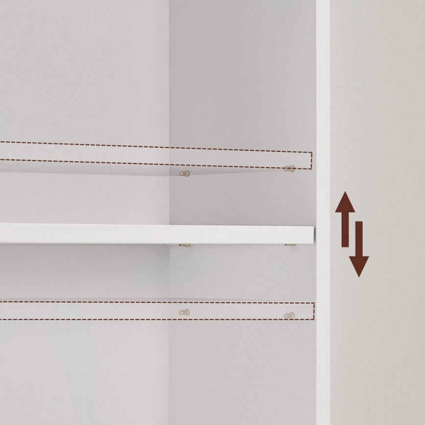 DOVARO-kirjahylly, valkoinen