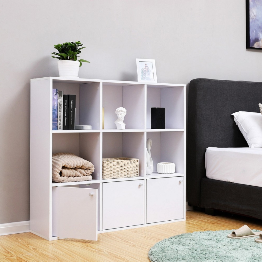 DOVARO-valkoinen kirjahylly