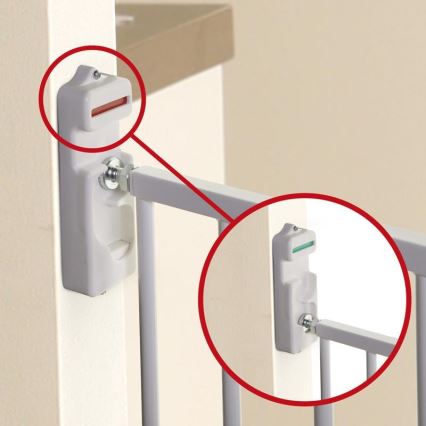 Dreambaby - Turva-aita BROADWAY 76-134,5 cm valkoinen