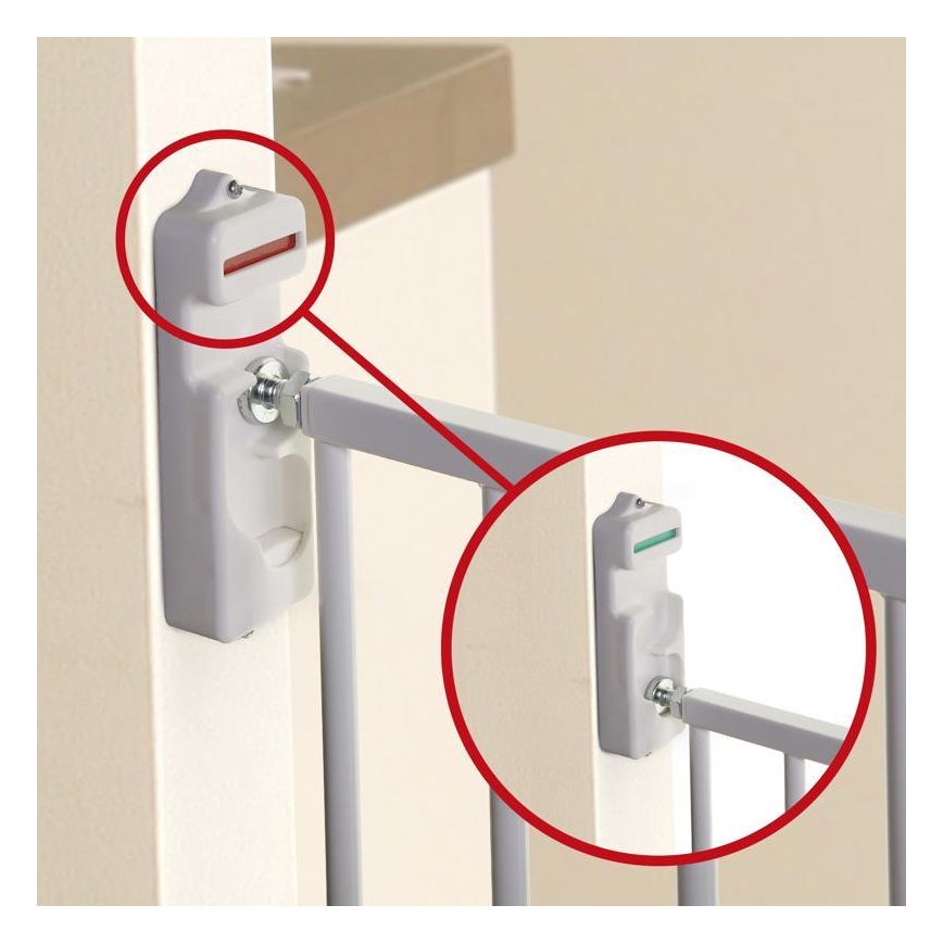 Dreambaby - Turva-aita BROADWAY 76-134,5 cm valkoinen