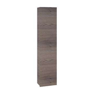 Dřevojas - Seinälle asennettava kylpyhuonekaappi ZYLO 35x155 cm tumma tammi