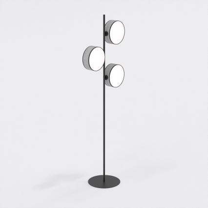 DRUMZ-lattiavalaisin 3xE14/10W/230V harmaa