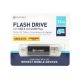 Dual Flash Disk USB + MicroUSB 32GB musta