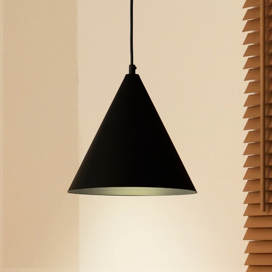 Duolla - IRONLINE-riippuvalaisin johdolla 1xG9/3W/230V Ø 25 cm musta