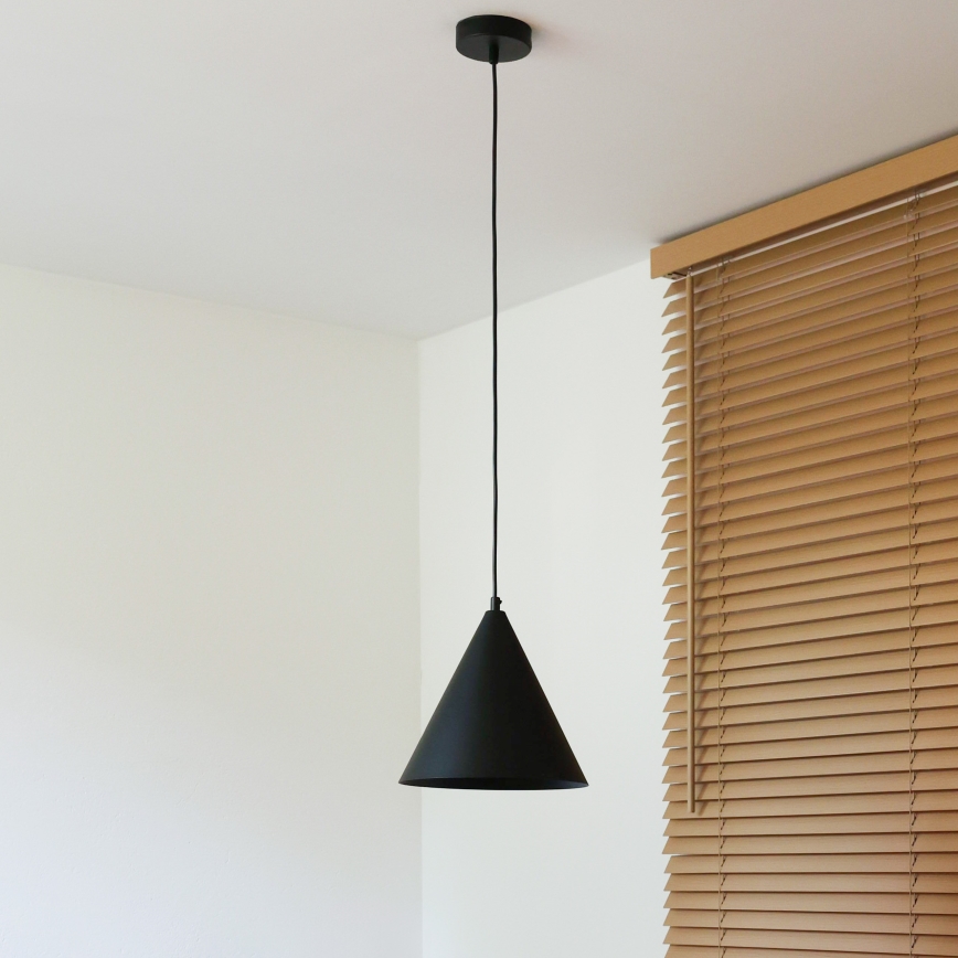 Duolla - IRONLINE-riippuvalaisin johdolla 1xG9/3W/230V Ø 25 cm musta