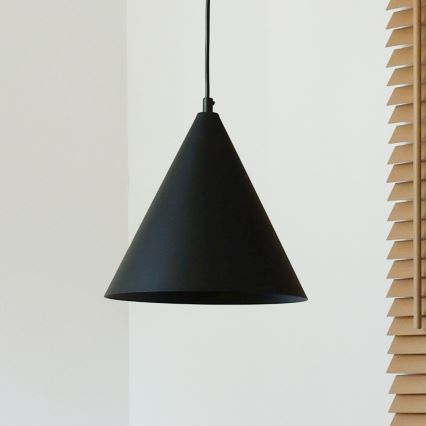 Duolla - IRONLINE-riippuvalaisin johdolla 1xG9/3W/230V Ø 25 cm musta