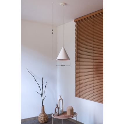 Duolla - IRONLINE-riippuvalaisin kaapelilla, 1 x G9 / 3 W / 230 V, Ø 25 cm, valkoinen