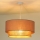 Duolla - Kattokruunu johdossa BOHO 1xE27/15W/230V halkaisija 45 cm beige/ruskea